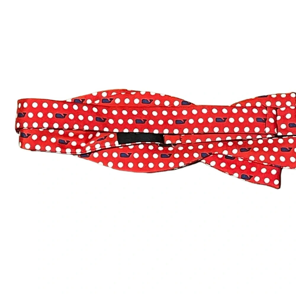Vineyard Vines Men’s Bow Tie Whales Polka‎ Dots Red White Blue B28